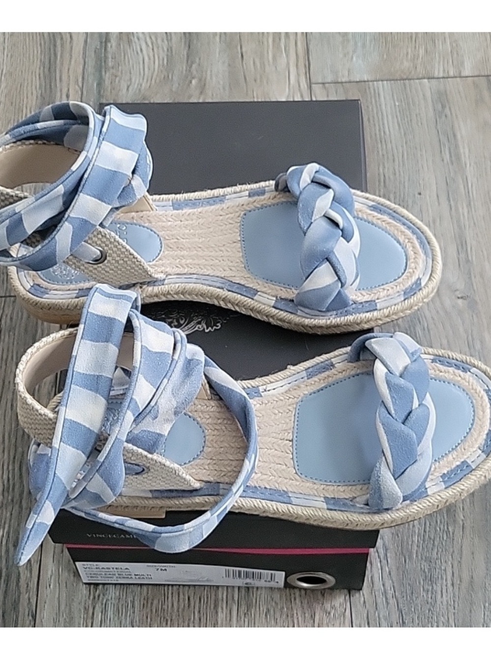 Vince Camuto leather Kastela 
Espadrille Sandal(size 9)No Box